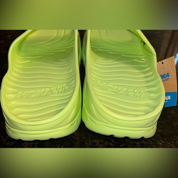 NWT Hoka Ora Recovery Orthopedic Slide Men’s Size 14 Butterfly/Radiant Yellow